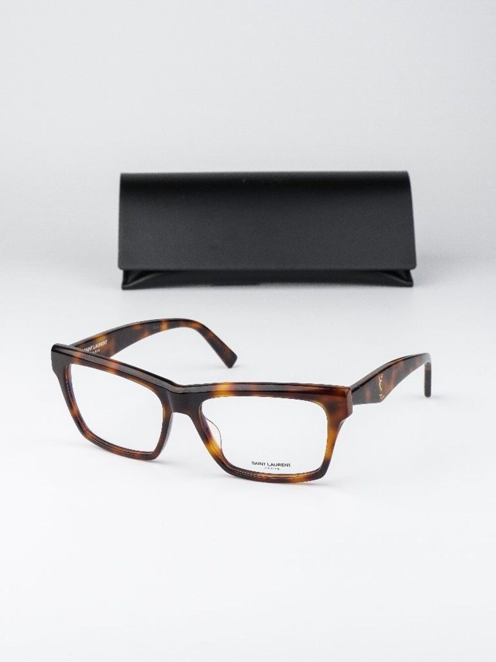 Saint Laurent Women Eyeglasses Havana Rectangular SLM104OPT 003 NEW AUTHENTIC